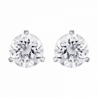 Solitaire Pierced Earrings,cry/rhs