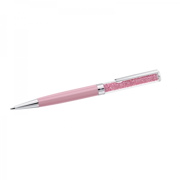 Długopis Crystalline, Różowy, Powłoka Z Chromu