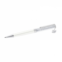 Crystalline Swan Charm Pen, White