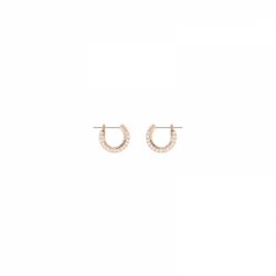 Stone Pierced Earrings Small, Silk/ros