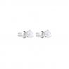 Solitaire Pierced Earrings,cry/rhs