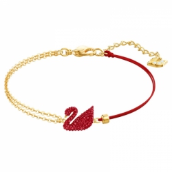 Iconic Swan Bracelet, Insi/cry/gos Red M