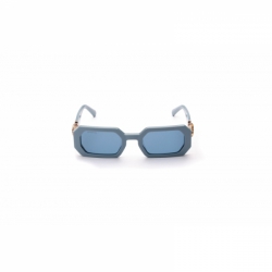 Okulary Przeciwsłoneczne, Prostokątne, Niebieskie