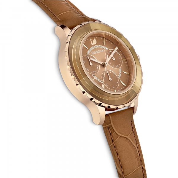 Zegarek Octea Lux Chrono, Brązowy, Powłoka Pvd W Odcieniu Złota