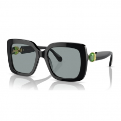 Okulary przeciwsłoneczne, Kształt kwadratowy, SK6001, Czarne
