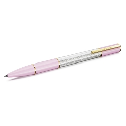 Długopis Crystalline Lustre, Różowy, Powłoka w odcieniu złota