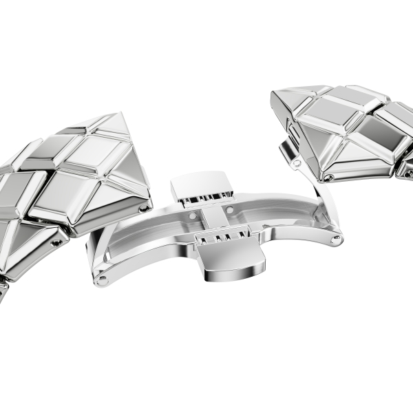 Zegarek Curiosa Bangle, Bransoleta z kryształami, Stal szlachetna