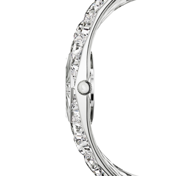Zegarek Curiosa Bangle, Bransoleta z kryształami, Stal szlachetna