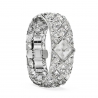 Zegarek Curiosa Bangle, Bransoleta z kryształami, Stal szlachetna