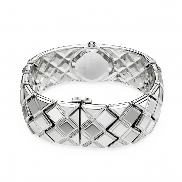 Zegarek Curiosa Bangle, Bransoleta z kryształami, Stal szlachetna