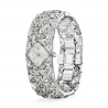 Zegarek Curiosa Bangle, Bransoleta z kryształami, Stal szlachetna