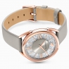 Crystalline Glam Leather Strap, Taupe/gray/pro