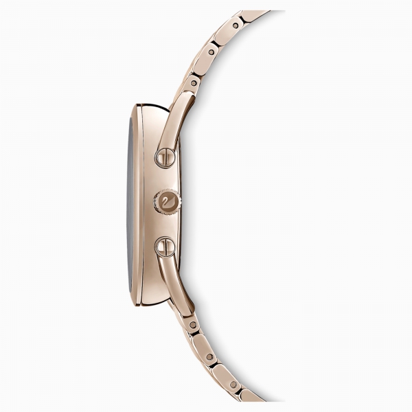 Crystalline Glam Metal Bracelet, Pcg/gray/pcg